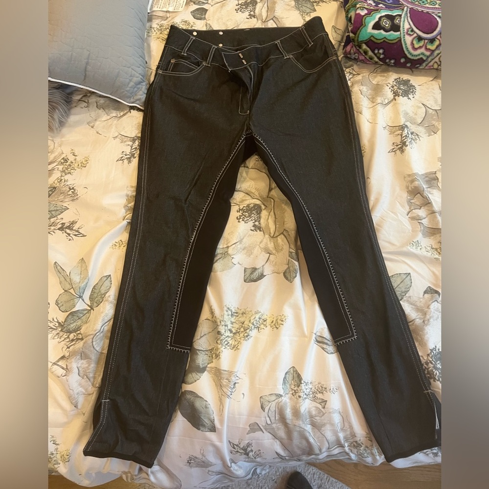 NWOT Gersemi Sunna Denim Breeches - Full Seat - Black